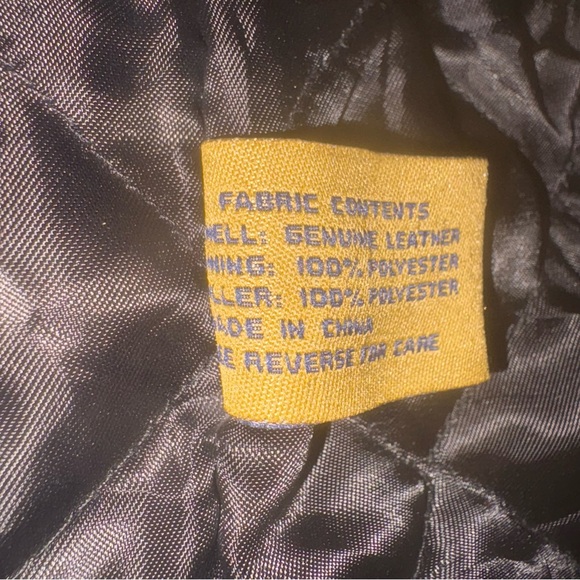 Men’s Midnight Velvet Vintage Black Men’s Leather Jacket Size XXL Zip Up Pockets - Picture 10 of 12